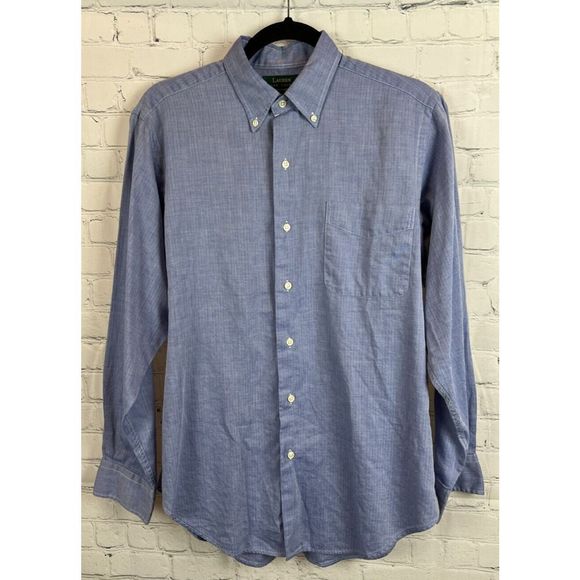 Lauren Ralph Lauren Other - LAUREN RALPH LAUREN blue cotton classic button down shirt size 15 (32/33)